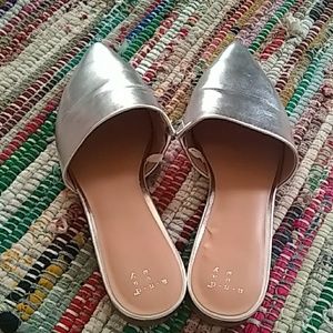 Chic Silver Slip-ons
